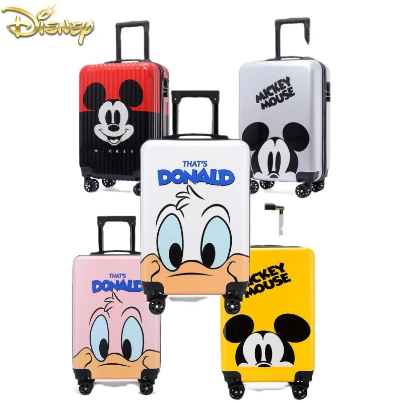 

New Disney Mickey Mouse 20inch Kid Cartoon Travel Suitcase On Wheels Cute Trolley Luggage Children Lovely Cabin Rolling Luggage