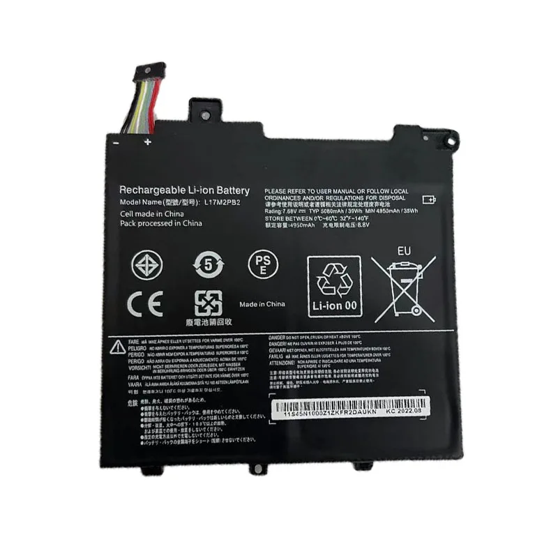 Imagem -03 - Bateria do Portátil para Lenovo L17m2pb2 V33014ikb V330-14arr V130-14ikb E4380 K43c90 E4-arr