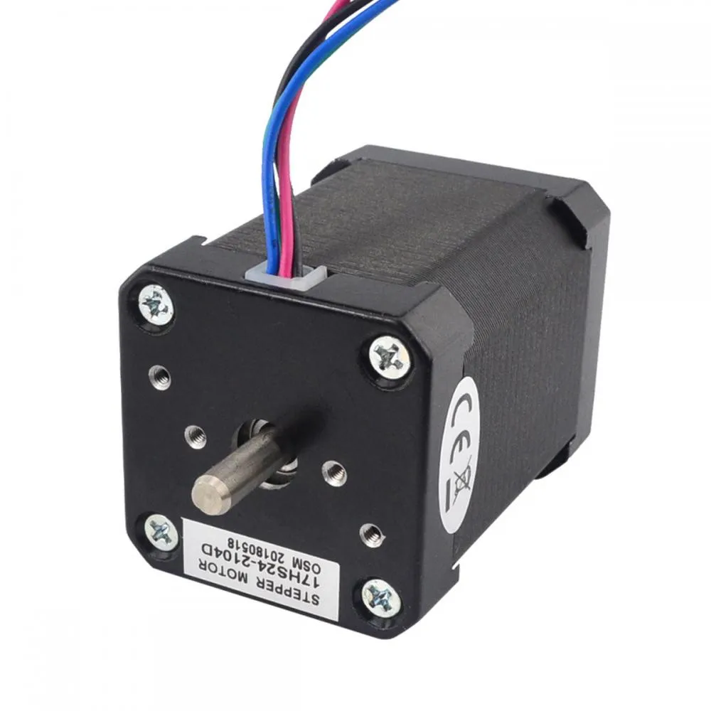 Dual Shaft Nema17 Stepper Motor 60mm 42 Motor 4 Leads 65Ncm(92.3oz.in) 2.1A 5mm Shaft Diameter for CNC XYZ/3D Printer