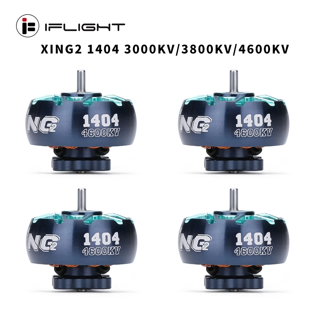 

IFlight XING2 1404 3000KV/3800KV/4600KV 2-4S Зубочистка Сверхлегкий цельный двигатель, совместимый с двигателем 3-4 дюйма, пропеллер для FPV Drone