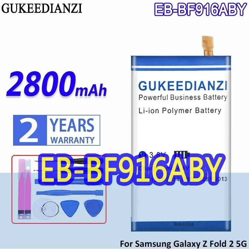 

2900 мАч запасные аккумуляторы большой емкости для Samsung Galaxy Folder 2 Fold 2 Fold2 мобильный телефон SMF916 аккумулятор