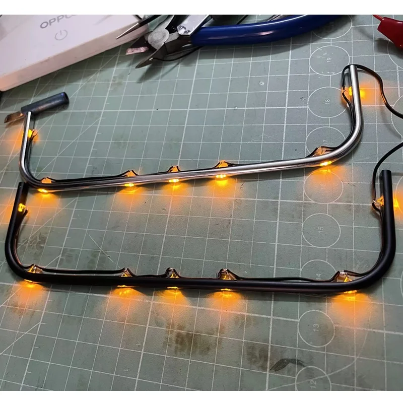 Modelo RC, luz LED de simulación delantera inferior, lámpara de barbilla para camión Tamiya RC 1/14 para SCANIA 770S 6X4 56368 8X4 56371, actualización de coche