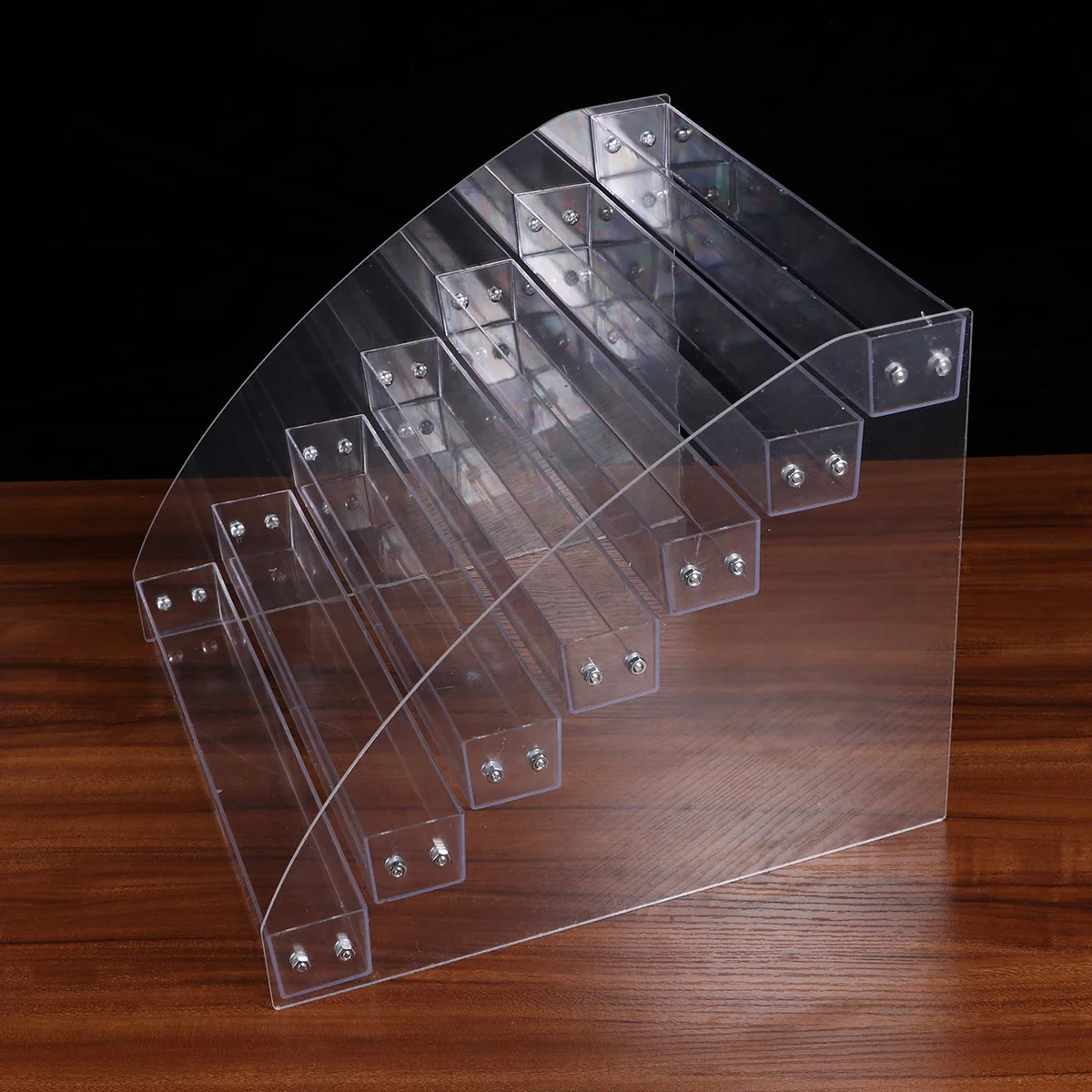 ชั้นวางยาทาเล็บ 7 ชั้น อะคริลิคใส สำหรับจัดเก็บและโชว์ ใช้ได้กับห้องนอน ห้องน้ำ โต๊ะเครื่องแป้ง