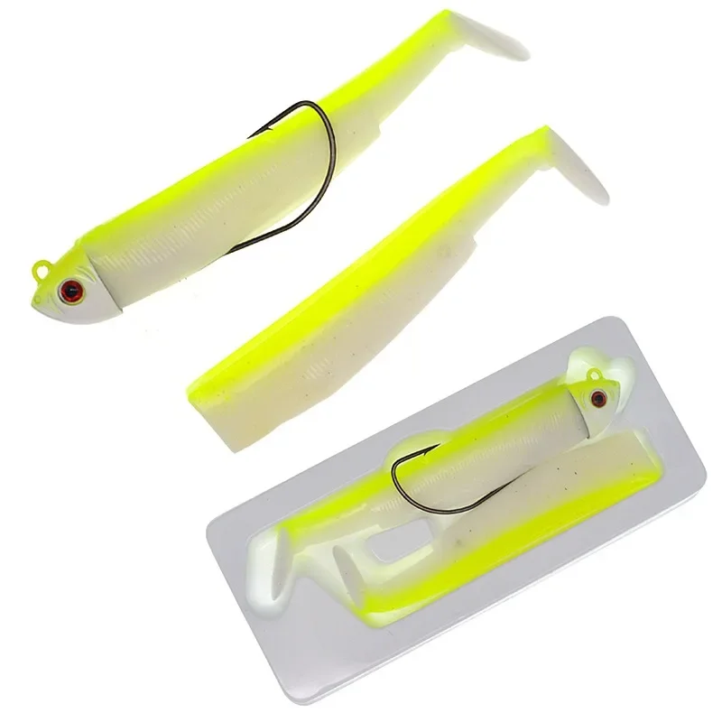 Minnow Fishing Lure 95mm Easy Shiner Fishing Lure Soft Lure 15/30g Swimbait Jig Head Bass Pike Sea Fishing lures Leurre Souple