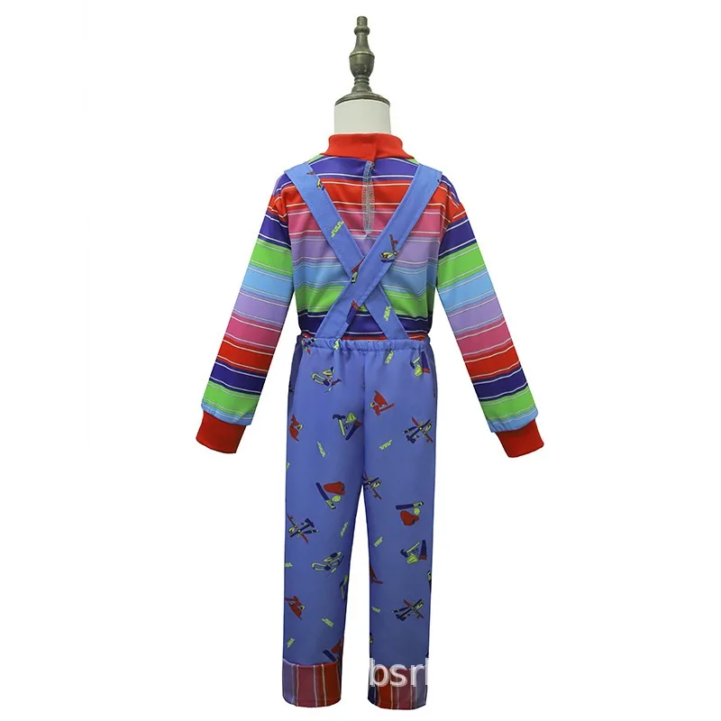 Children's Play Chucky Classic Kids Costume spaventoso Nightmare Killer Doll Wanna giocare a Movie Character Outfits