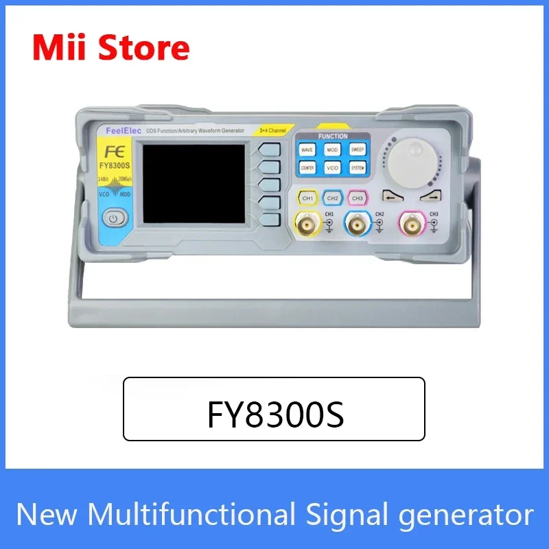 FY8300S-60Mhz 3 채널 파형 기능 신호 발생기, 초미세 파형 동적 파형 디스플레이