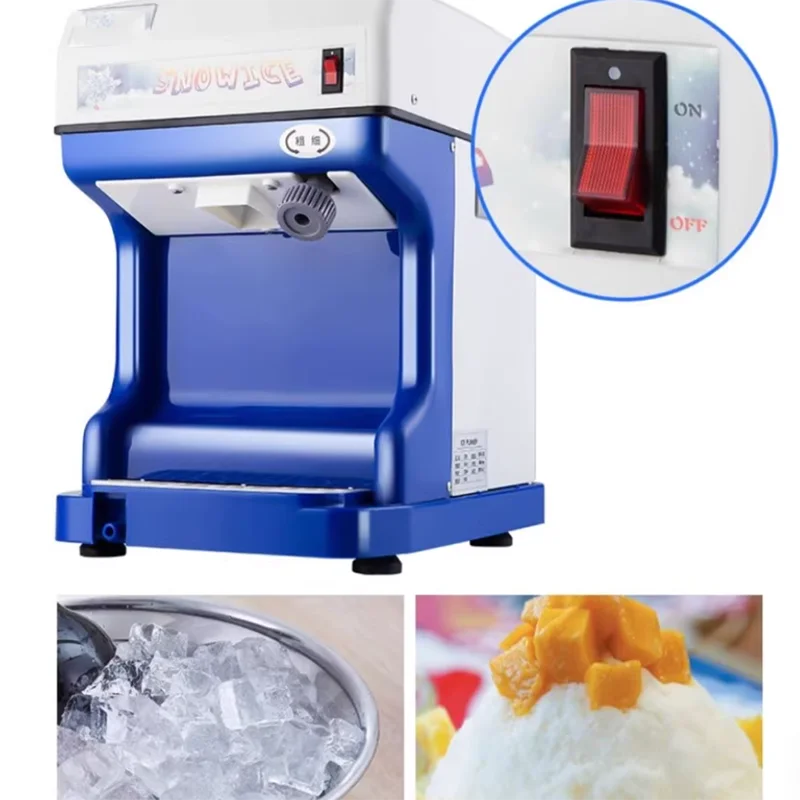 

Discounted special supply Block Scraping Ice Crusher Shaver Machine for Ice Cream Milkshake Machine Frozen Yogurt