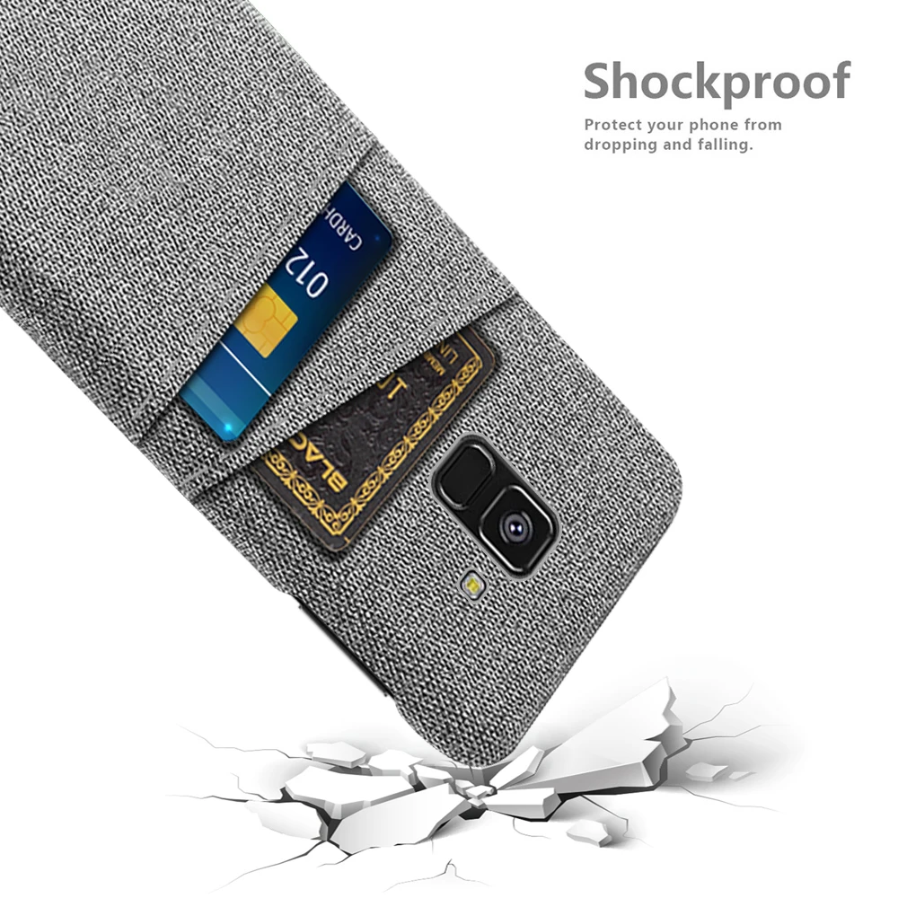 حافظة لهاتف سامسونج جالاكسي A8 2018 حافظة A530F من القماش المزدوج غطاء هاتف لهاتف سامسونج جالاكسي A8 Plus 2018 A730F Coque Funda #3