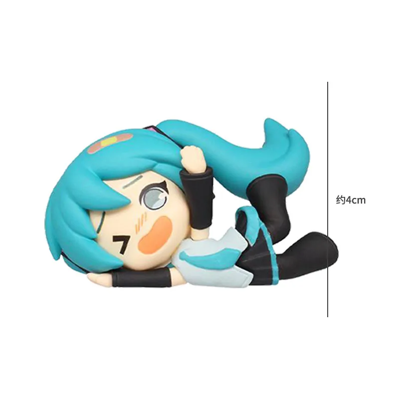 Anime Hatsune Miku Gashapon Toys Fall Down Styling Series Megurine Luka Kagamine Len Rin Figure Model Dolls Decoration Gifts