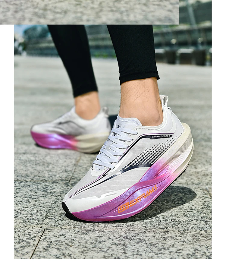 New Men's Women's Sports Running Shoes Carbon Plate Running Shoes Marathon Sports Running Shoes