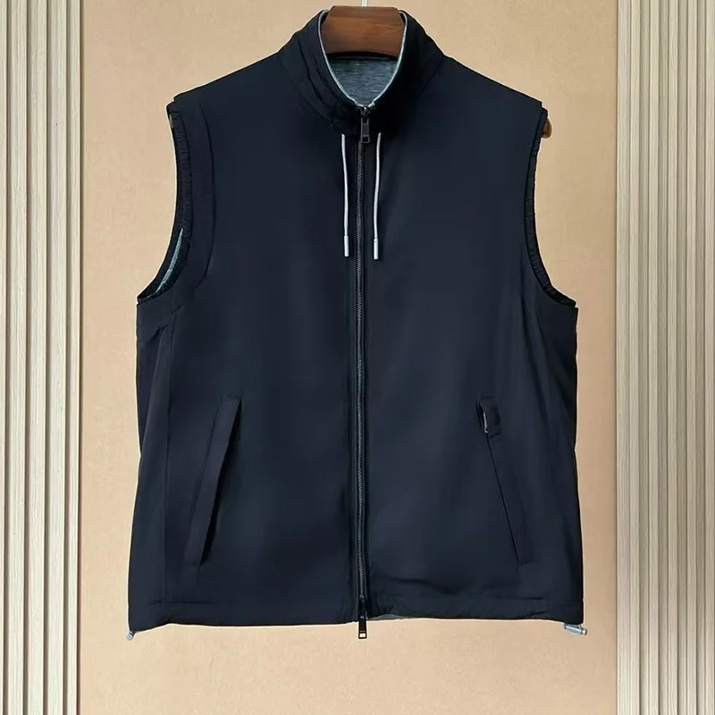 ALIAS MAW Autumn/winter new men's vest wear both sides of the stylish warm and handsome