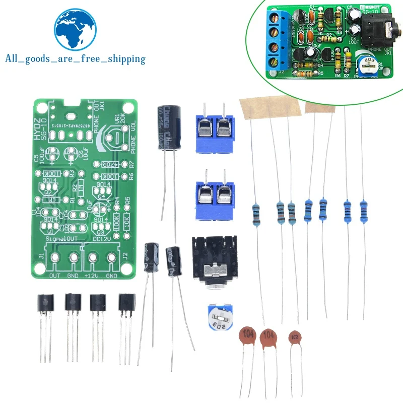 White Noise Signal Generator DIY Kit Electronic Kit 2-Channel Output for Burn-in Test Therapy on Insomnia Noise Generator