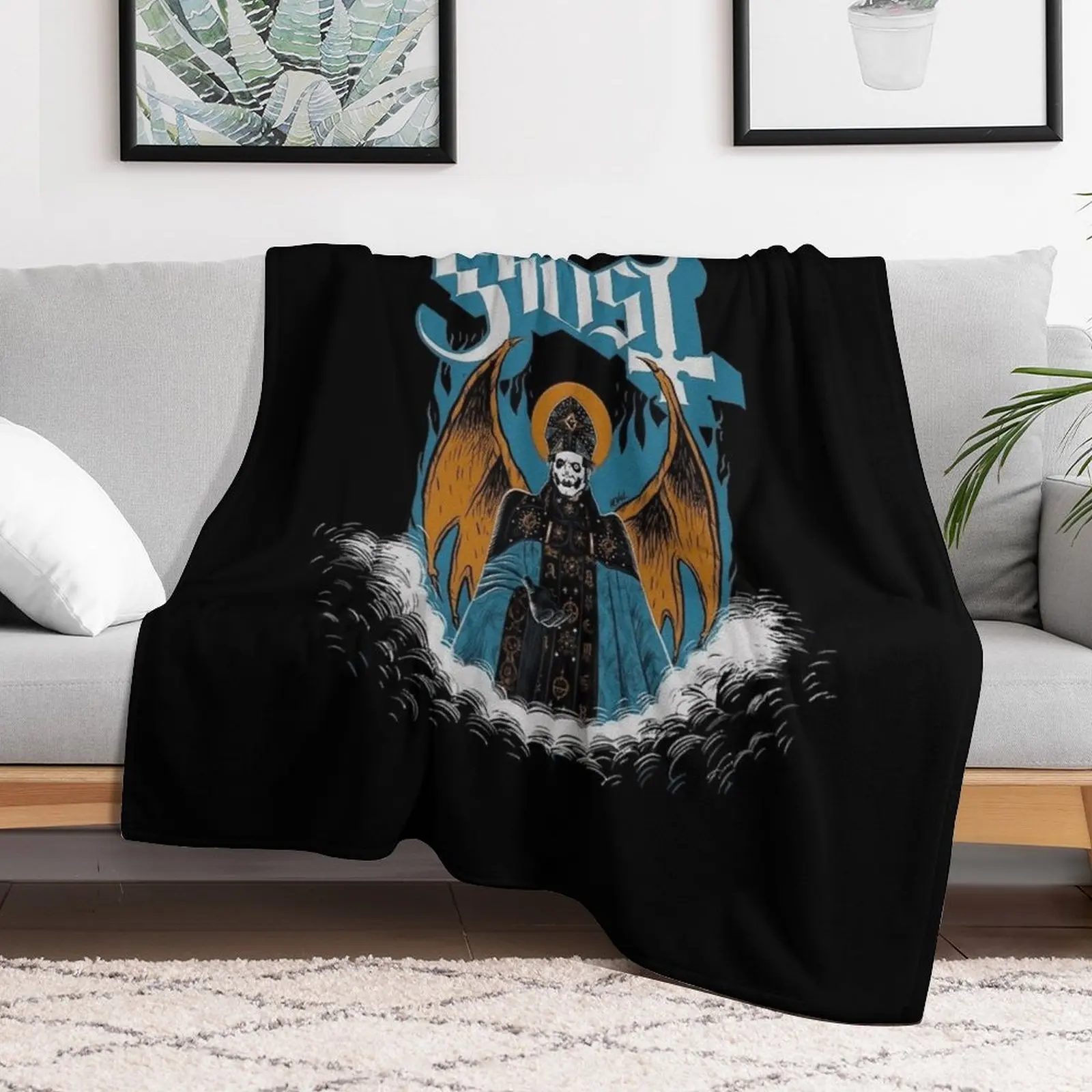 

Papa-Emeritus Throw Blanket Bed Plush Furry Blankets