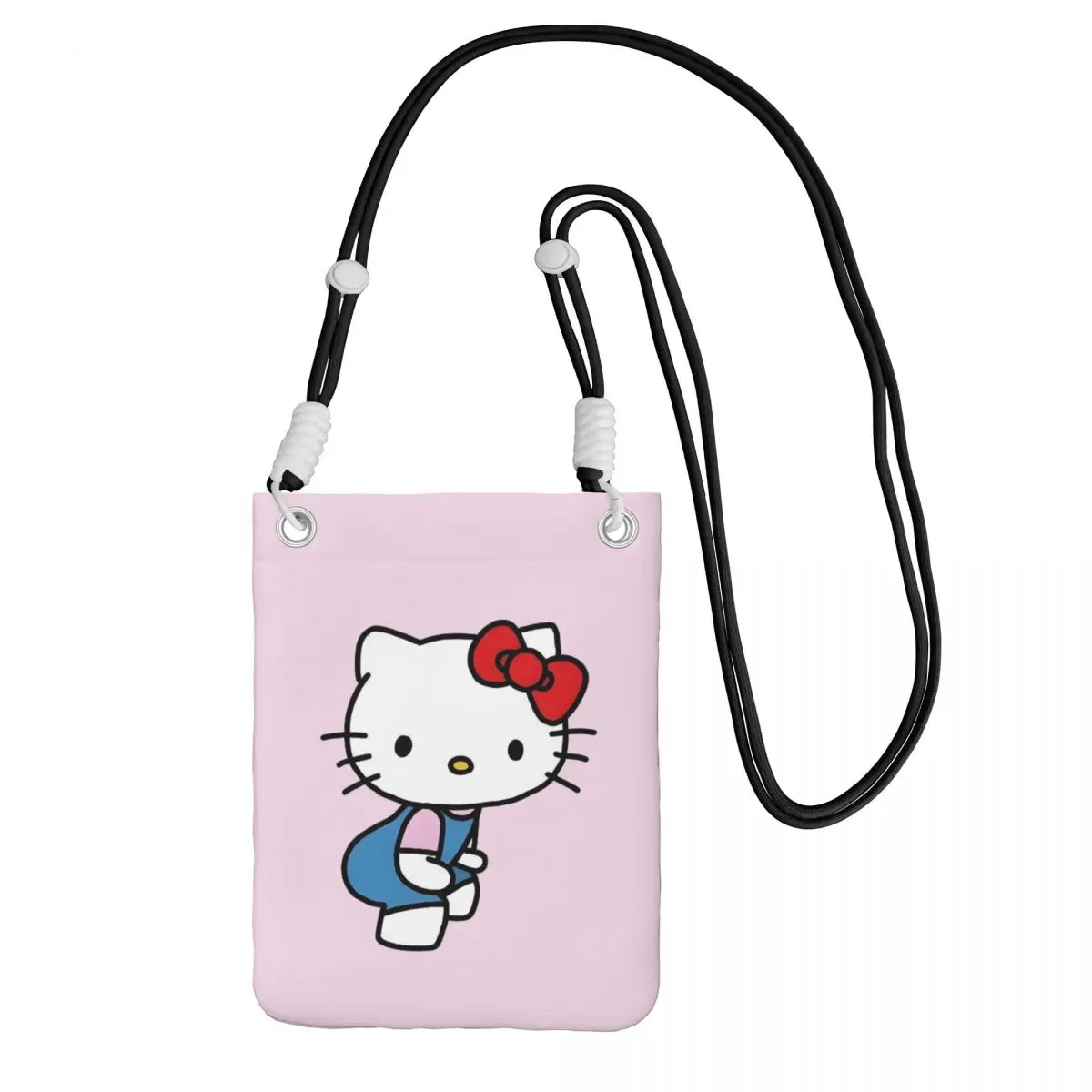 

Сумка для мобильного телефона «Hello Kitty» по диагонали для женщин и мужчин, сумка для мобильного телефона с персонажем мультфильма, сумка для денег для бега, телефона