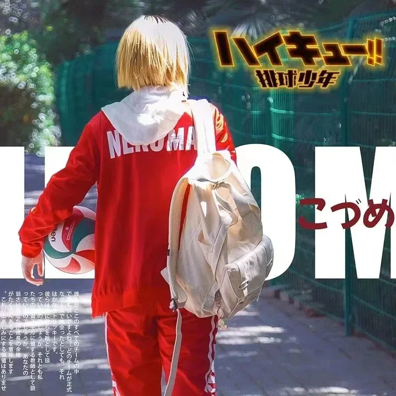Anime Haikyuu Nekoma High School Uniform Kuroo Tetsurou Kozume Kenma Cosplay Kostüm Jacke Hosen Volleyball Trikots Sportswear