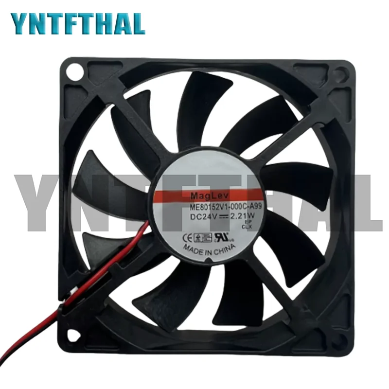 New ME80152V1-000C-A99 DC24V 2.21W Two Lines Cooling Fan