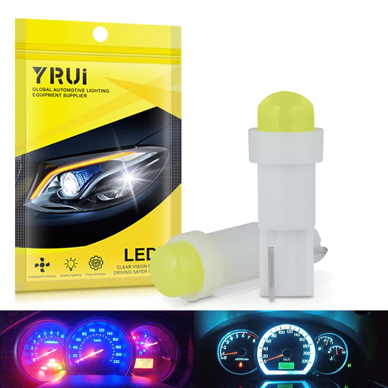 YiRui New Car LED Instrument Light T5 COB Central Control Light Makeup Light Car High Light Indicator Light