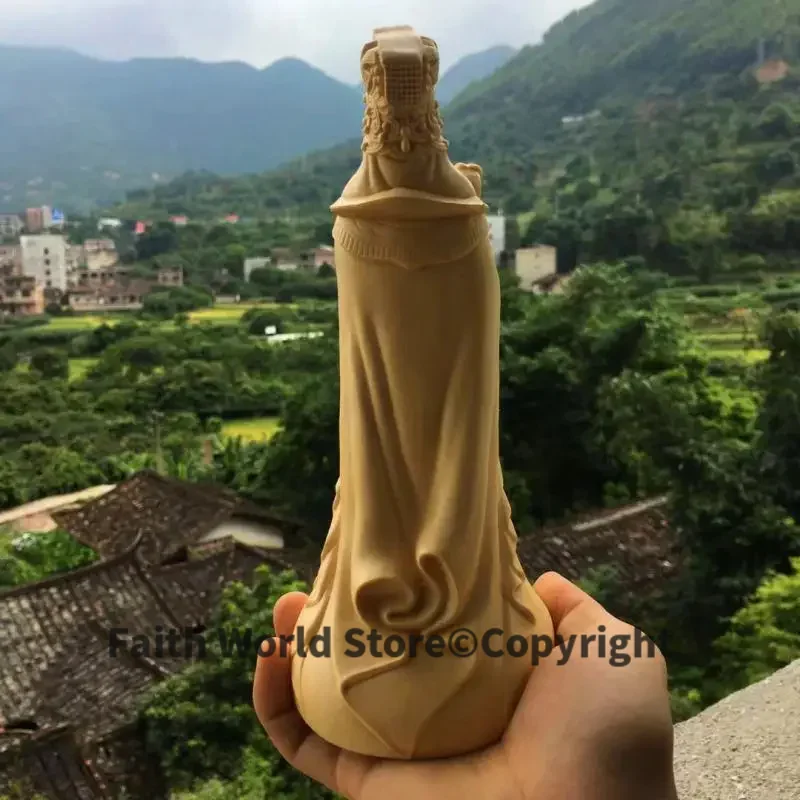 Southeast Asia HOME OFFICE efficacious Talisman family Protection Mazu God Matsu Goddess of the Sea Wood carving art statue
