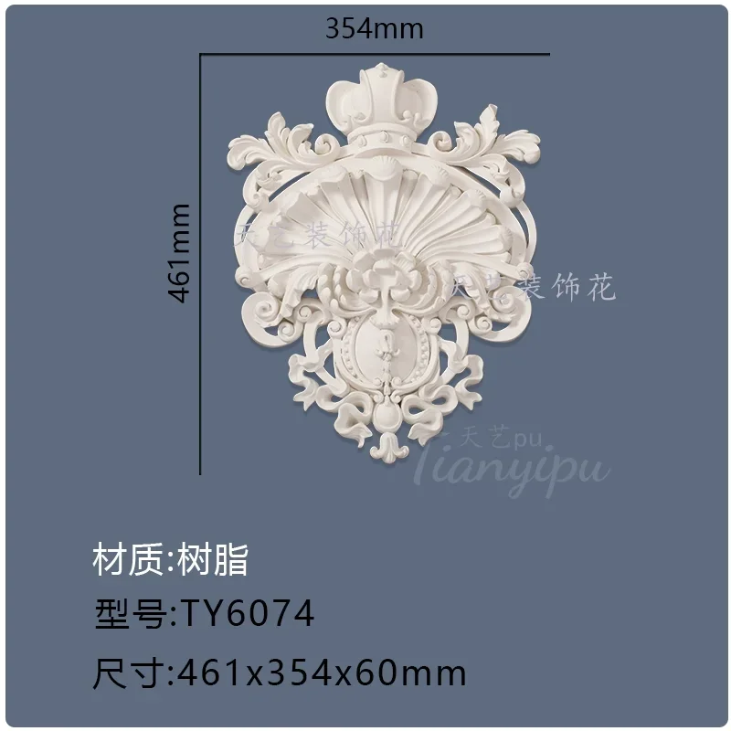 Polyurethane house decoration wall moulding element PU furniture ornament