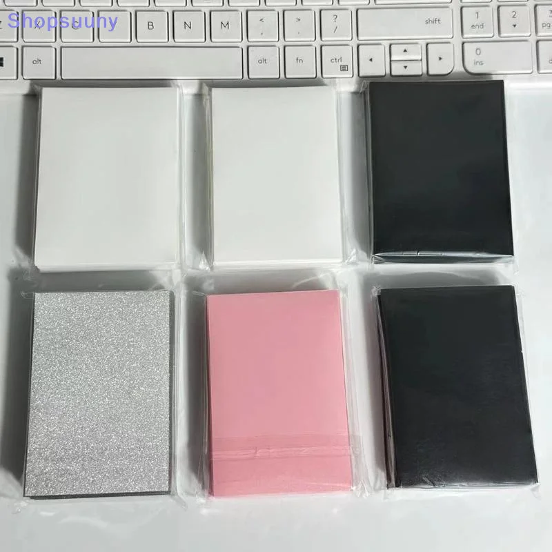 [SU]50Pcs Kpop Blank Card Sleeves PVC Photocard Sleeves Card Protector Cover Album Card Storage For Idol Collection Fans[SU]