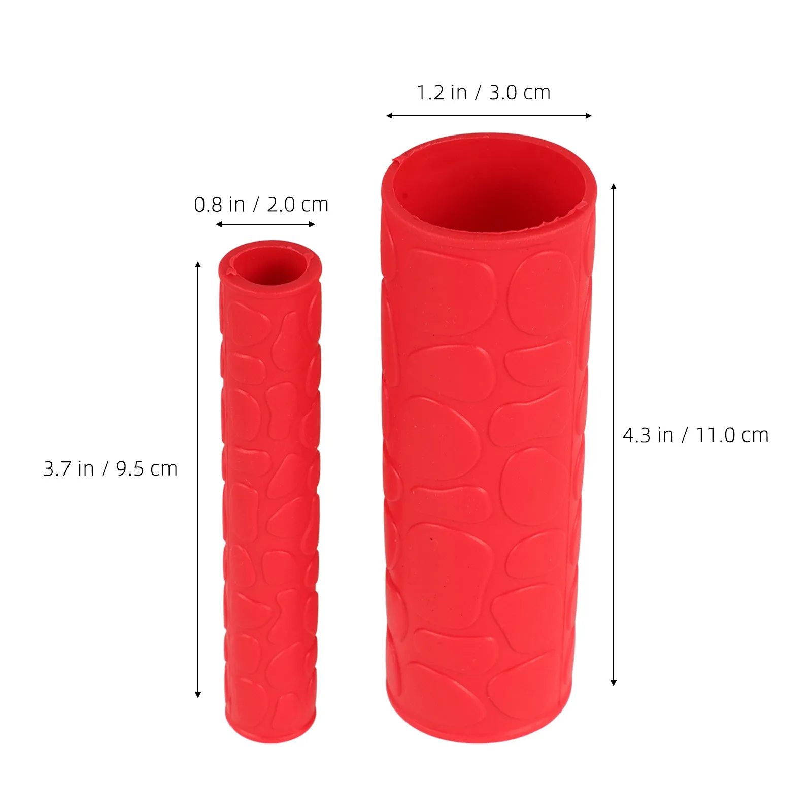 1Set Motorcycle Handlebar Grips Covers Rubber Ergonomic Anti Slip Comfortable Grip for Motorbike Electric Bike Handle Protection