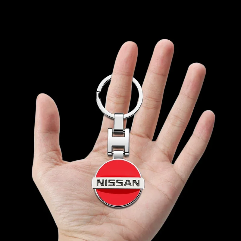 سلسلة مفاتيح معدنية من الجلد سلسلة مفاتيح شارة السيارة لنيسان ألتيما جوك مورانو باثفندر روج سنترا فيرسا Teana ملحقاتها #4