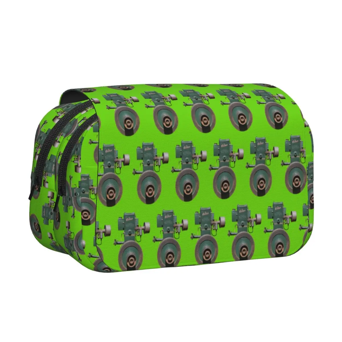 The Lister D Pencil Case Pen Holder Hard Shell Leather Large Capacity Pen Box Pencil Bag for Studen School