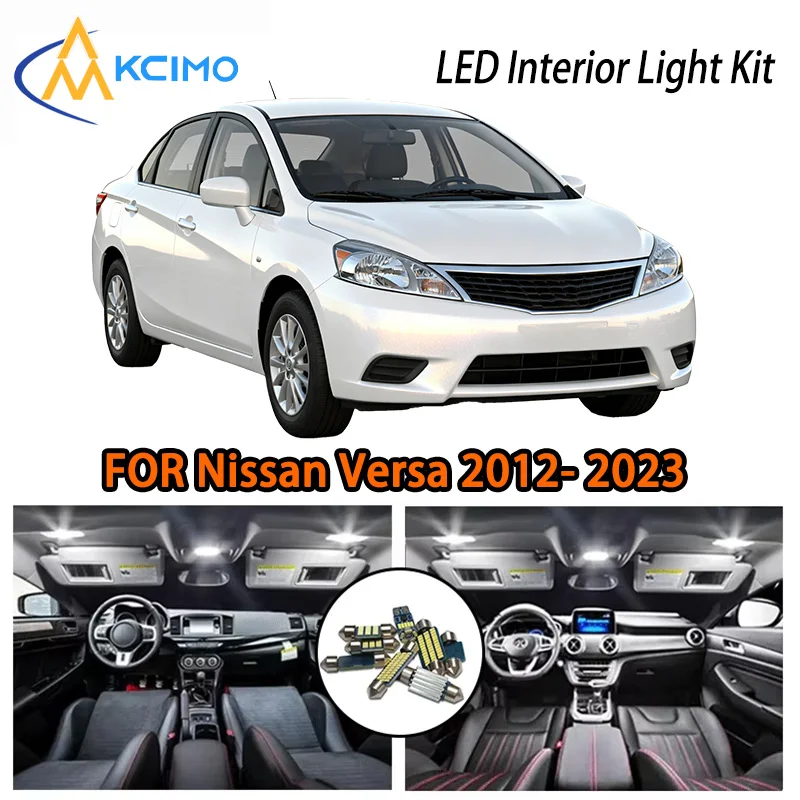 

KCIMO For Nissan Versa 2012-2023 Premium LED Interior Kit - 2 Colors , Quick Installation, Long-Lasting