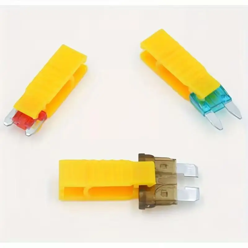 Micro Car Fuse Puller Clip Yellow Plastic Plier: 10Pcs Tweezers Installation Tool Automobile Extractor
