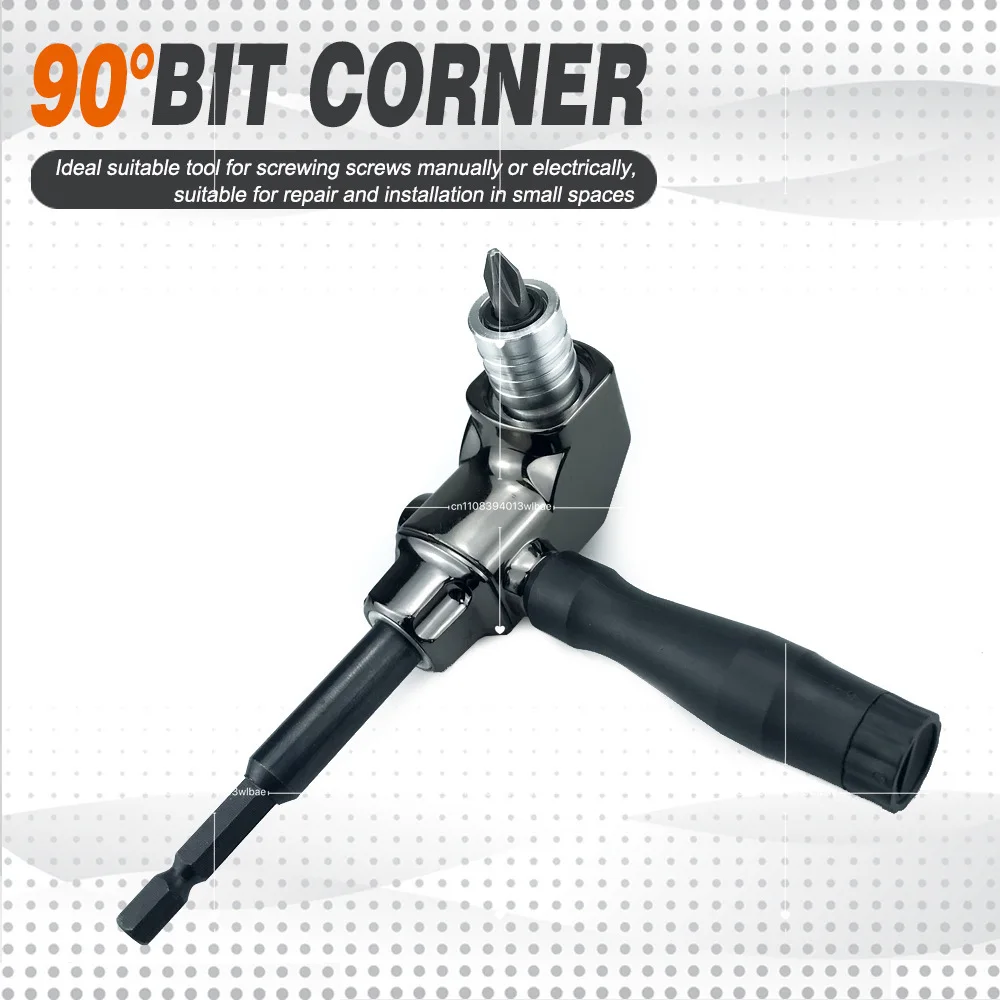 Right Angle Attachment Electric Screwdriver Repair 90 Degree Corner Device Screwdriver Socket Adapter Drill Bit Corner