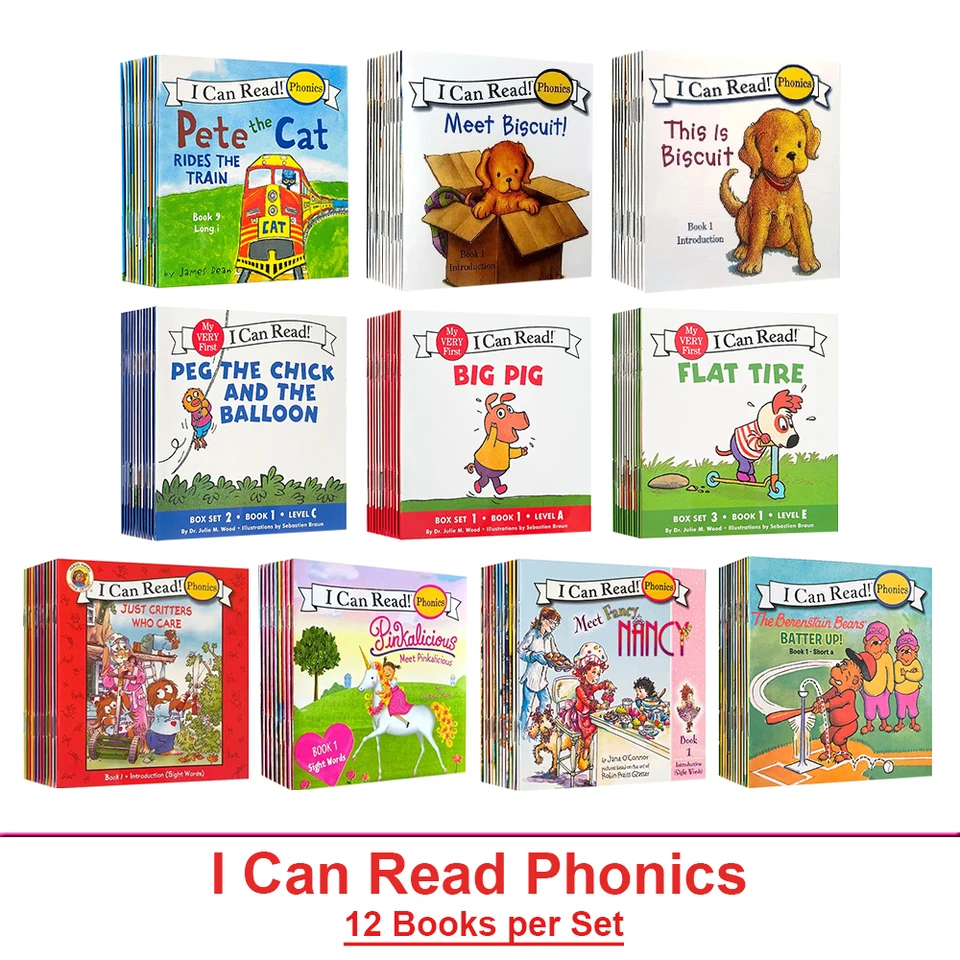I Can Read Phonics 12 冊/セット はじめての絵本 英語物語ポケット