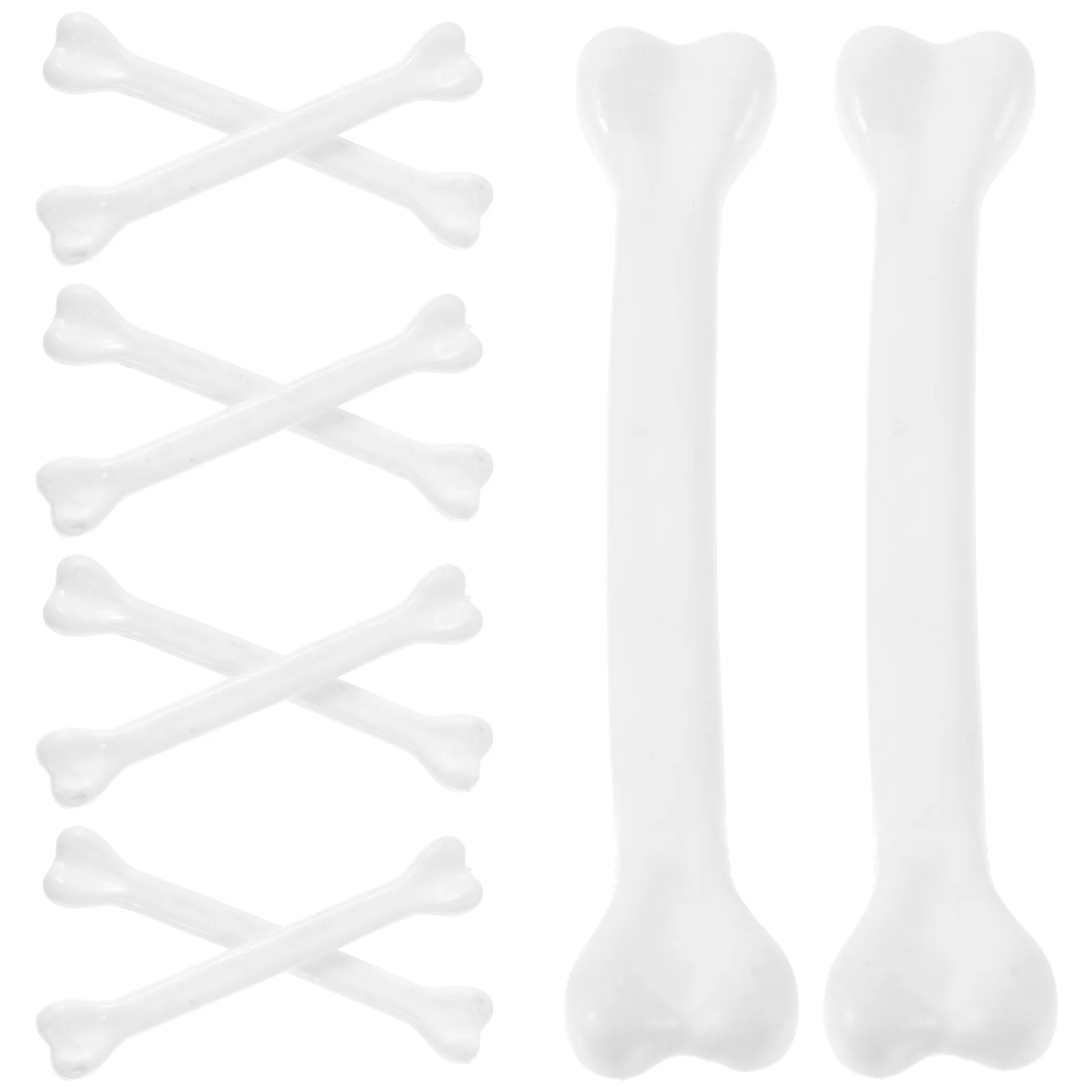 Accessoires de collier en os blanc, 10 pièces, décor de Costume d'halloween, simulation d'os humains en plastique, accessoires pour fête