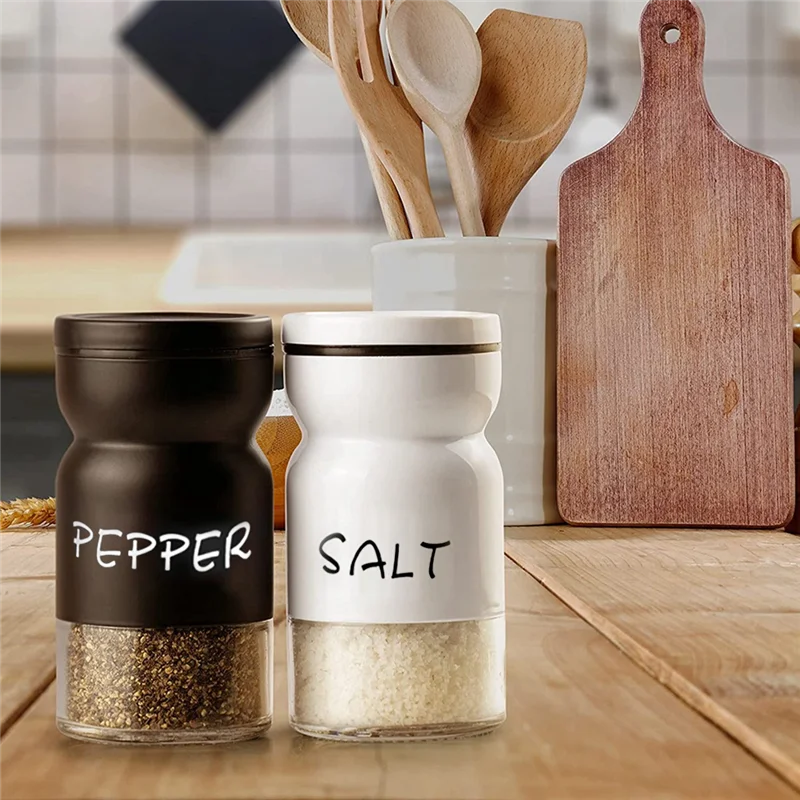 Set di agitatori per sale e pepe della fattoria con coperchi regolabili, decorazioni moderne per la cucina di campagna domestica, Set di Shaker carino