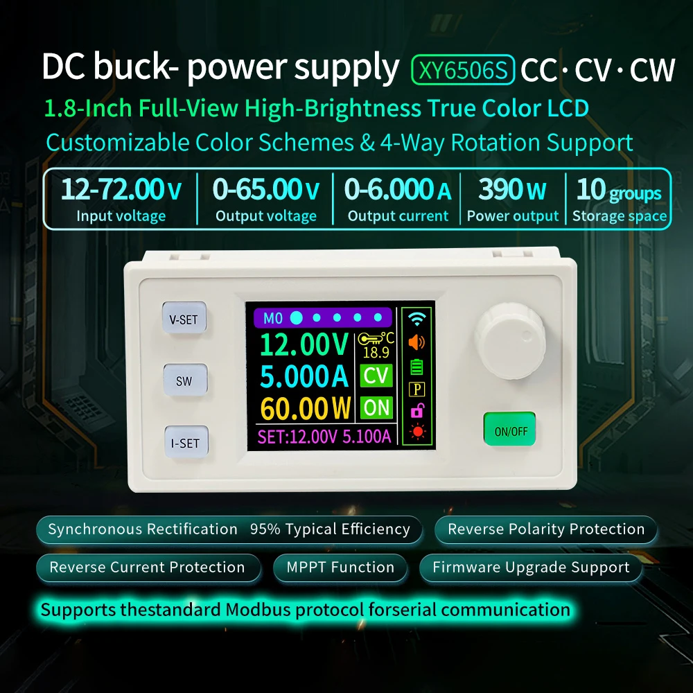 XY6506S XY6509S DC Regulated Power Supply 6A 9A 65V DC to DC Step Down Module Stabilized Voltage Buck Converter