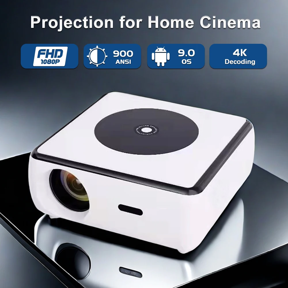 

Everycom X3 Android Projector 900 ANSI Full HD 1080P 4K Decoding Video Home Theater Cinema Smart Phone Beamer LED Proyector