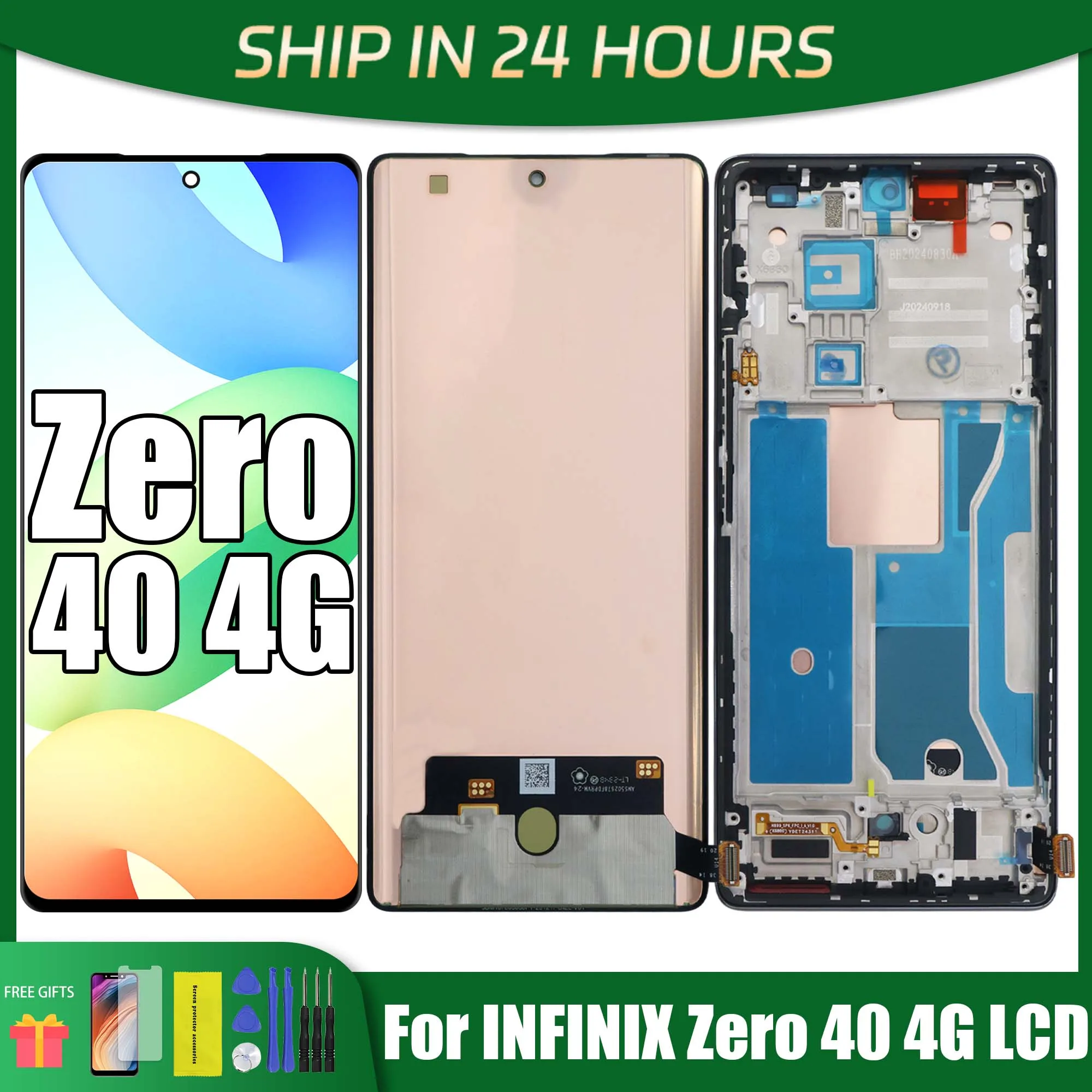 for-infinix-zero-40-4g-lcd-display-with-frame-touch-screen-digitizer-assembly-replacement-parts