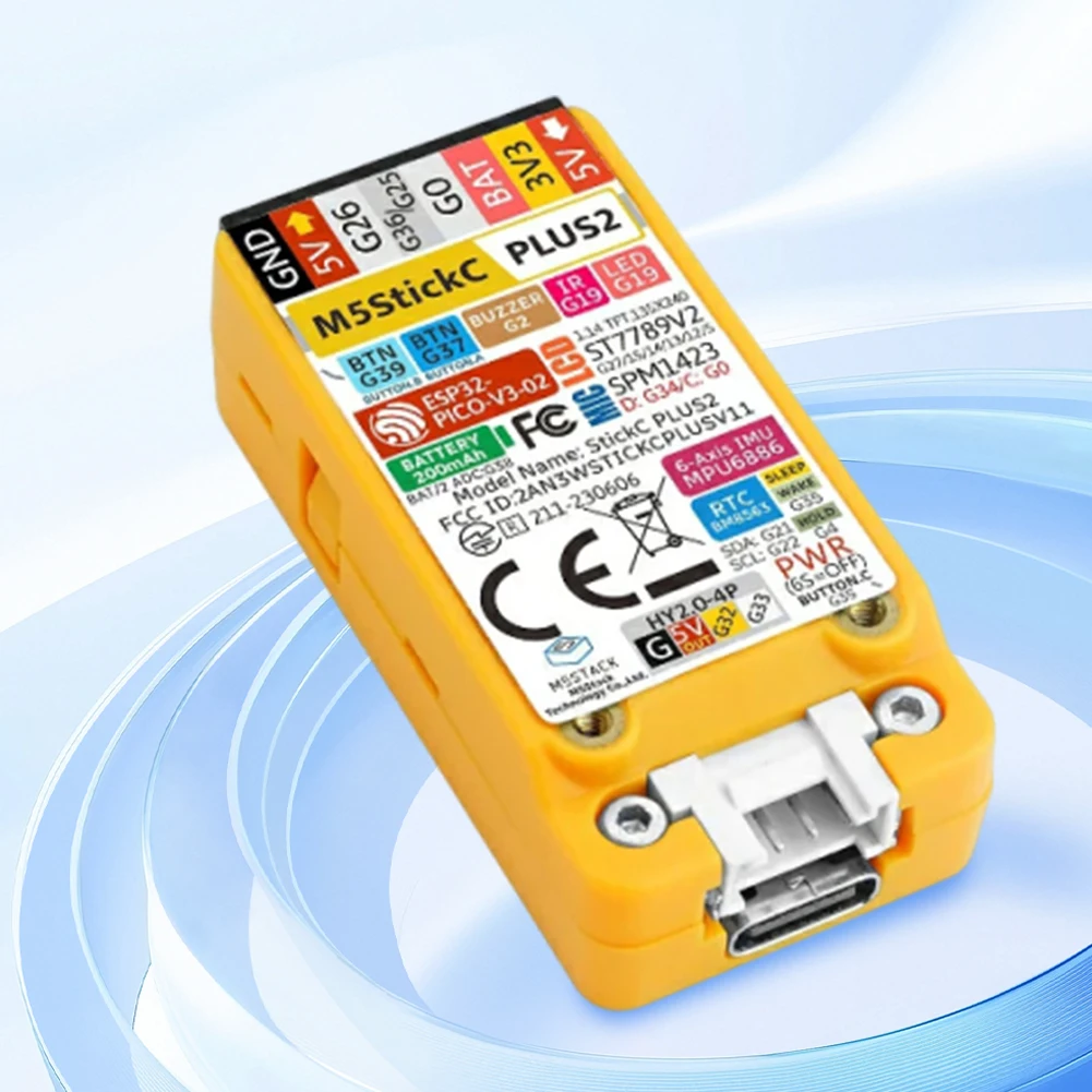 Kit de reloj portátil M5StickC PLUS2, placa de desarrollo IoT ESP32, controlador IoT con pantalla TFT de 1,14 pulgadas