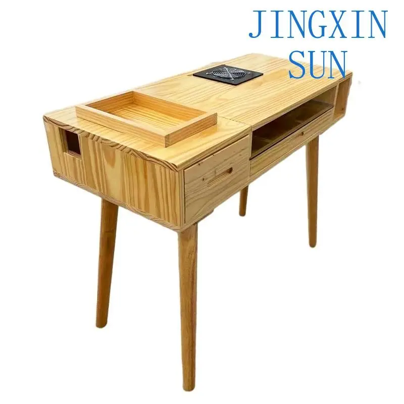 Log  multi-functional Internet celebrity manicure table