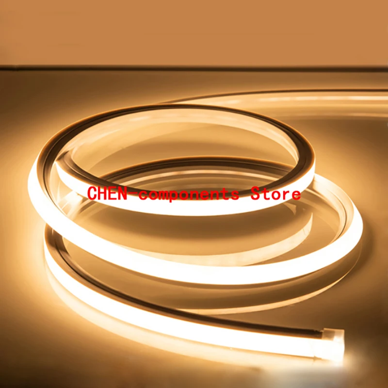 

1Meter 220V Silicone Flexible Neon LED Light Strip Waterproof Flexible Light Strip Embedded Line Light Aluminum Slot Light Strip