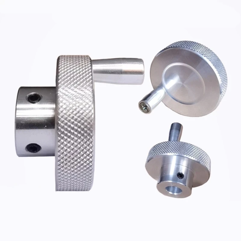 Aluminum Alloy Machine Tool Handwheel, Knurled Handle, Valve, Embossing Slide, Screw Rod, Hand Cranking Movable Handle