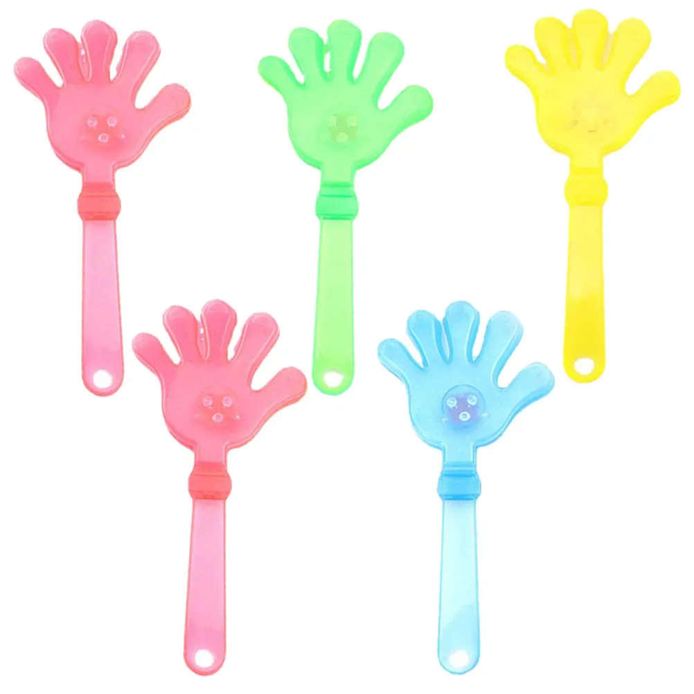 

Набор из 5 светящихся ручных палочек-хлопушек для вечеринок, концертов и спортивных мероприятий, цветные, светящиеся, громкие, для создания шума