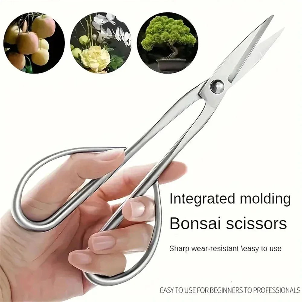 210mm Stainless Steel Scissors Gardening Plant Branch Shears Flower Cutting Flower Shears Flowers Shop Scissors ikebana scissors