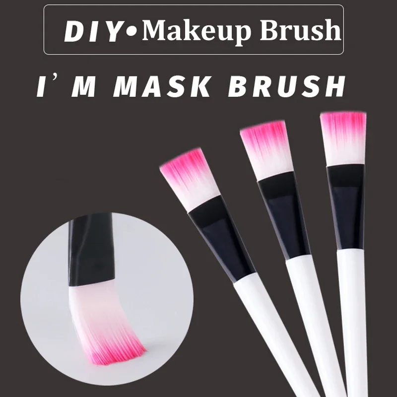 1pcs Gel Acrylic-HandleFacial Mask Brush Makeup Brushes Eyes Face Skin Care Masks Applicator Cosmetics Mask Brush Tool