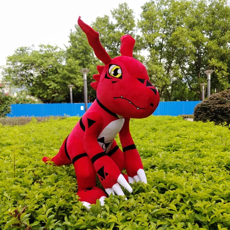 

Digimon Guilmon, милая мягкая плюшевая игрушка, подушка, фигурки, кукла, рождественский подарок, подарок на день рождения для детей