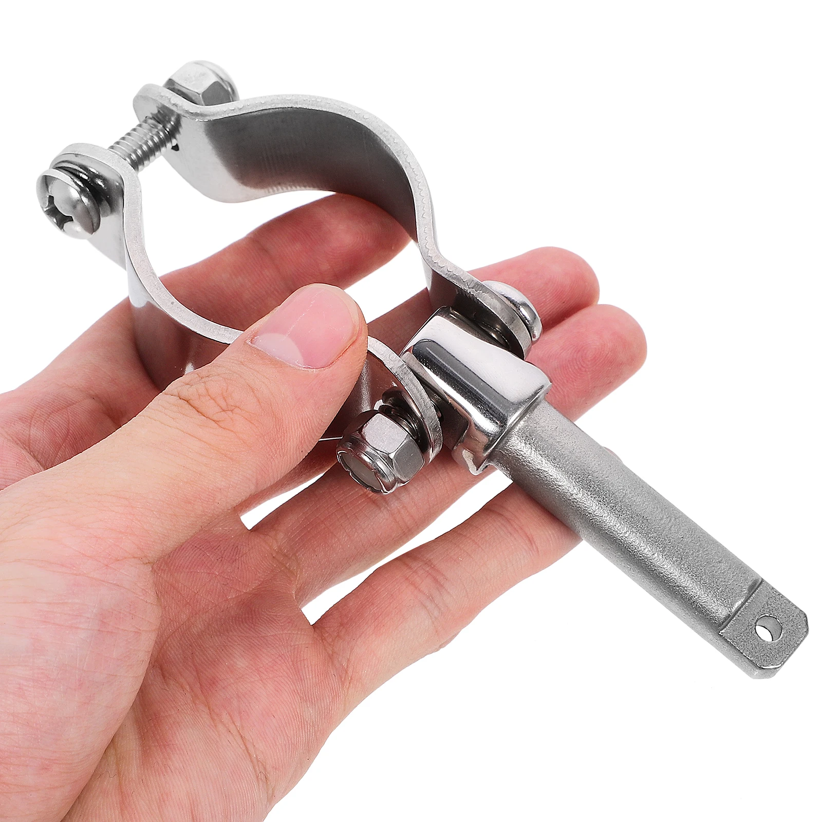 

Adjustable Paddle Holder Stainless Steel 316 Durable Kayak Fishing Accessories Support Canoe Paddle Mount Base Clip