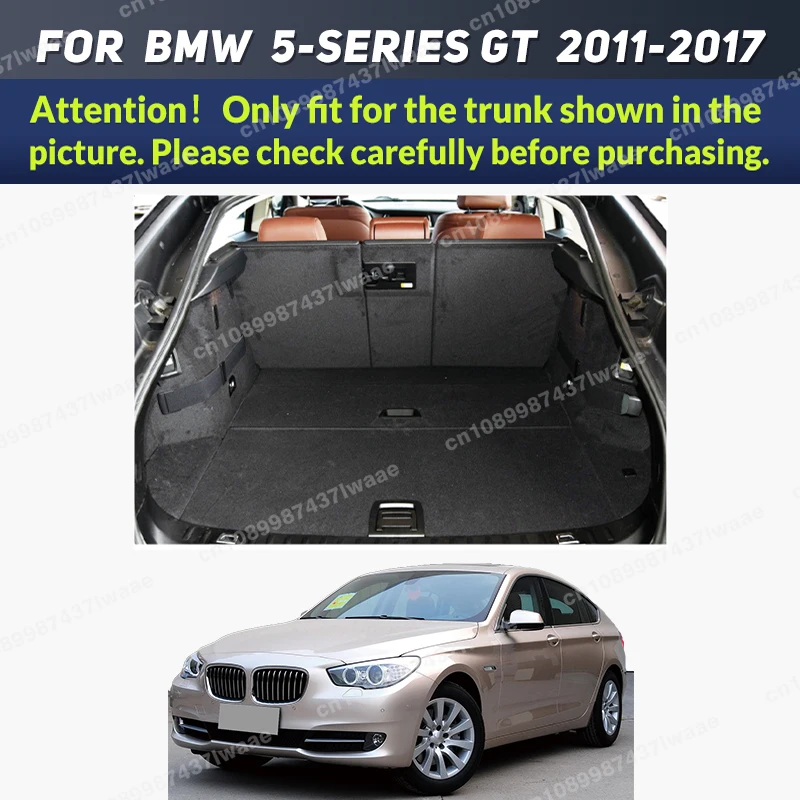 Auto Full Coverage Trunk Mat For BMW 5 series GT F07 2011-2017 16 15 14 13 12 Car Boot Cover Pad Interior Protector Accessories