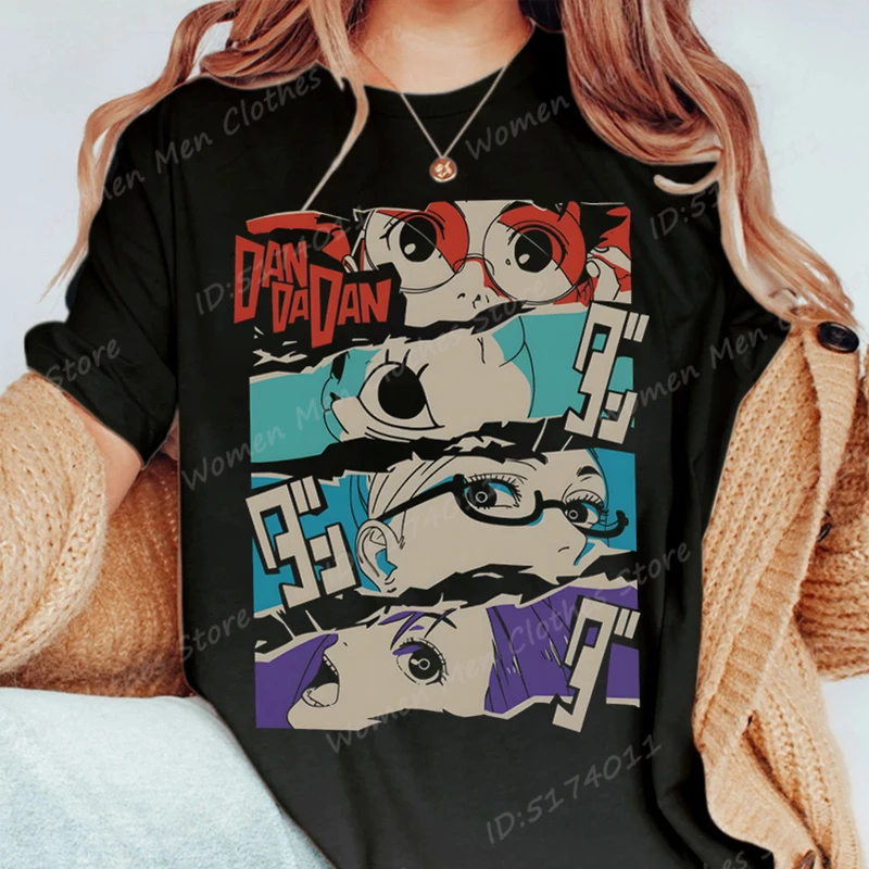 

2025 Anime DanDaDan T-shirt Manga Tees Women Men Cotton T Shirt Harajuku Short Sleeve Oversized T-shirts Anime T-shirt