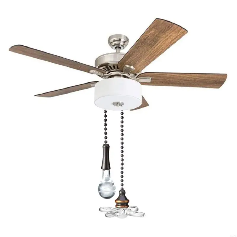 A0NC 2 PCS Ventilateur plafond chaîne traction Extension du ventilateur perlé chaîne traction ventilateur bale