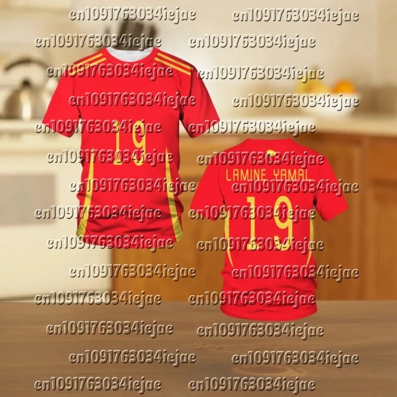 

MOTO 2025 Summer Spanish soccer beach team t-shirt lamine yamal 19 replica official adult product adyama