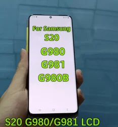 With Frame Super AMOLED For Samsung Galaxy S20 G980 G980F/DS LCD Display Touch Screen Digitizer Replacement Repair With Defect